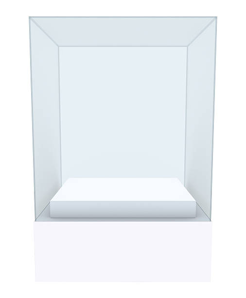 istock Glass showcase podium in center 538346618