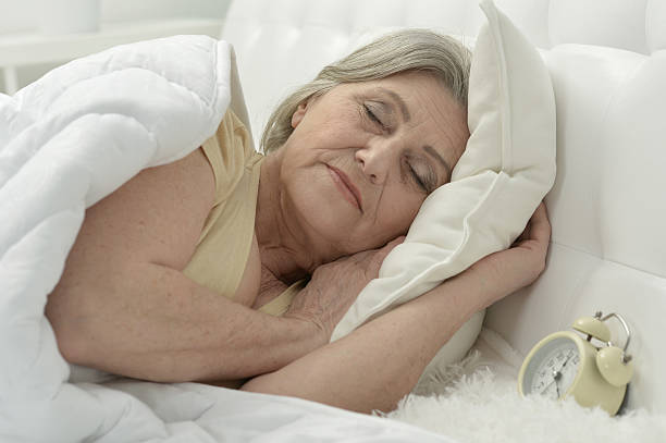 istock Senior woman in bed 538347116