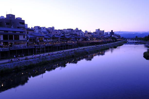 istock Kamogawa river, Noryo-yuka, night scene, Kyoto 538349520