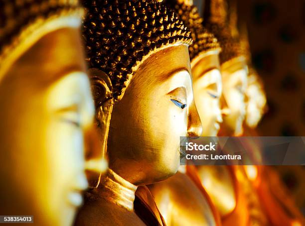 Buddhas At Wat Arun Bangkok Thailand Stock Photo - Download Image Now - Bangkok, Thailand, Buddha