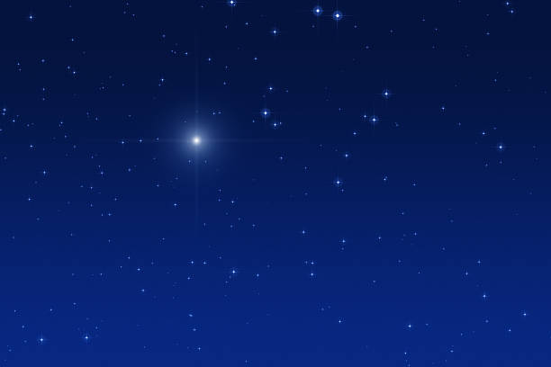 Stars in the Milky Way Milky Way stars. Digital illustration. north star stock pictures, royalty-free photos & images
