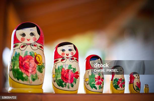 Russian Nesting Dolls Stock Photo - Download Image Now - Russian Nesting Doll, Babushka, Doll