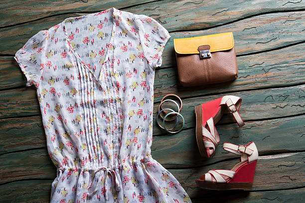 istock Summer blouse and bicolor bag. 538355834