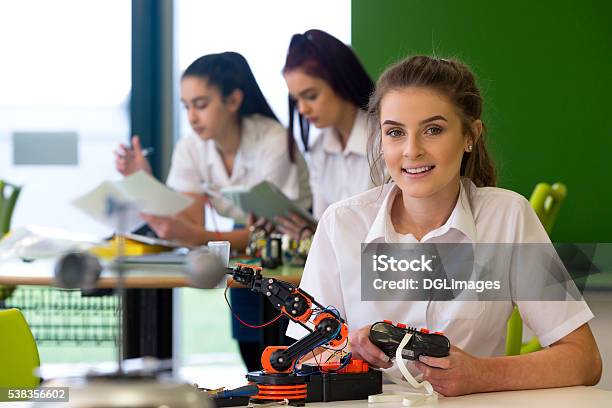 Design And Technology Lesson Stock Photo - Download Image Now - Student, Engineer, Robotics