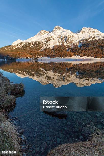 Silvaplanersee Stock Photo - Download Image Now - 2015, Cold Temperature, European Alps
