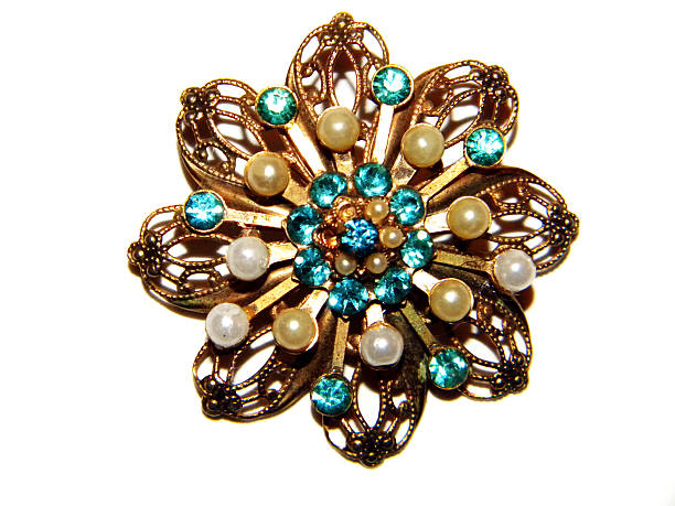 spilla - brooch jewelry antique gem foto e immagini stock