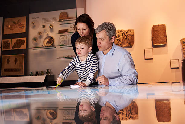 istock Family On Trip To Museum Looking At Map Together 538359000