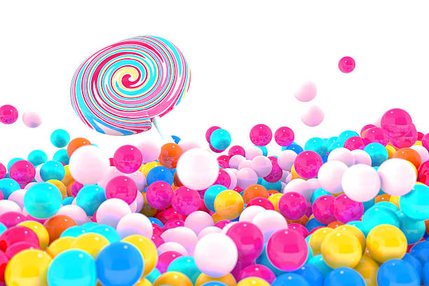 Bubble gum with a giant lollipop