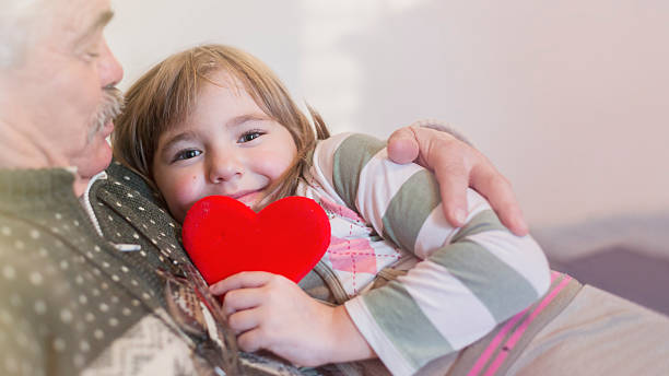 istock Happy grandfather with grandchild 538359117