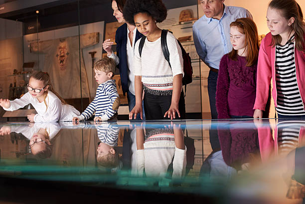 istock Pupils On School Field Trip To Museum Looking At Map 538359270