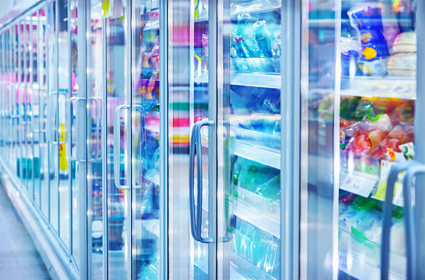 Store refrigerator Store refrigerator refrigerated section supermarket photos stock pictures, royalty-free photos & images