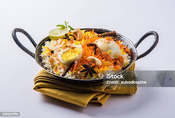 Egg Biryani Or Anda Biryani Using Basmati Rice And Spices Stock Photo - Download Image Now