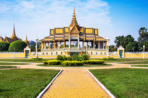 Chanchhaya Pavilion at the Royal Palace in Phnom Penh, Cambodia.