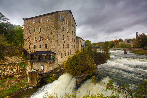 istock The old mill in Elora, Canada by the gorge 538365328