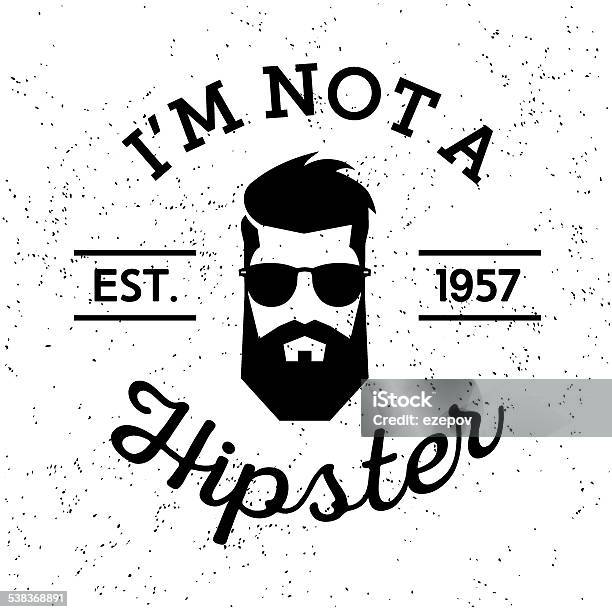 Hipster Vintage Label Stock Illustration - Download Image Now - 2015, Accuracy, Adult