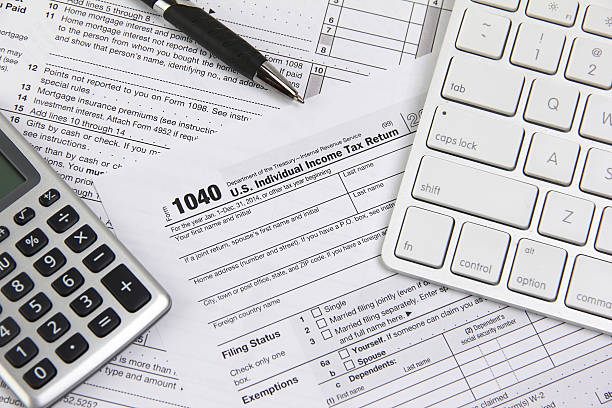 istock Filing online taxes before deadline 538368893