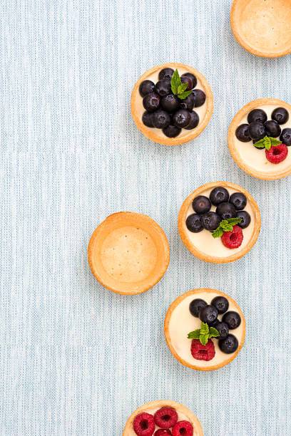 istock Delicious tartlets with raspberries 538369342