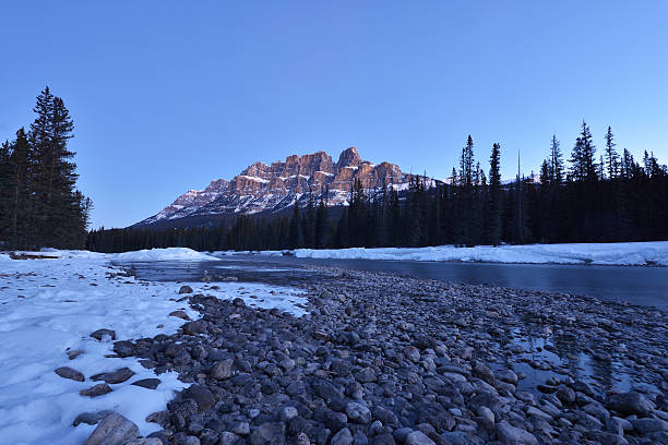 istock Castle Mountain sunrise, Banff National Park, Canada 538372521
