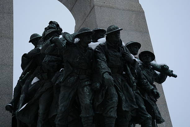 istock Canadian War Memorial in silhouette 538392067