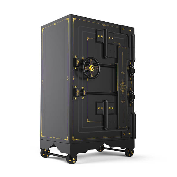 istock strong safety deposit box in a retro style 538392197