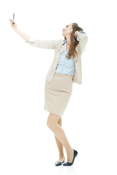 istock Businesswoman taking a selfie 538395067