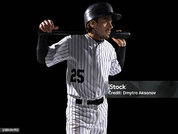 Baseball Player Isolated Stock Photo - Download Image Now - Baseball Uniform, 2015, Activity