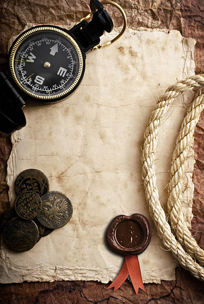 istock old compass and rope on grunge background 538404601
