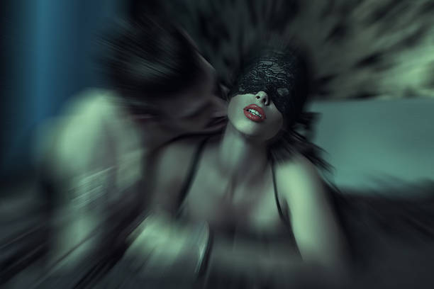 istock Sexy woman at night getting orgasm 538405289