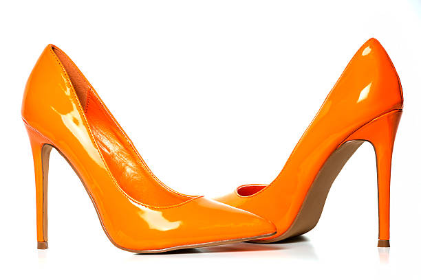 istock Elegant High Heels pump shoes in orange 538405387