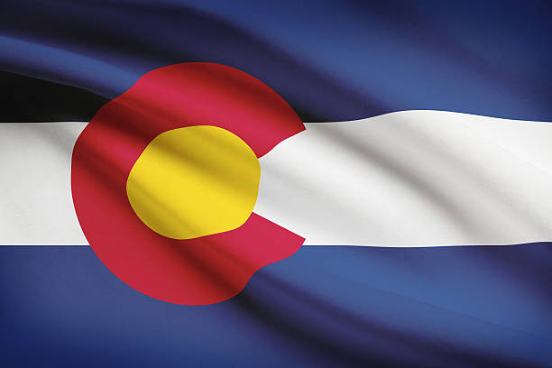 istock Series of ruffled flags - Colorado. 538410173