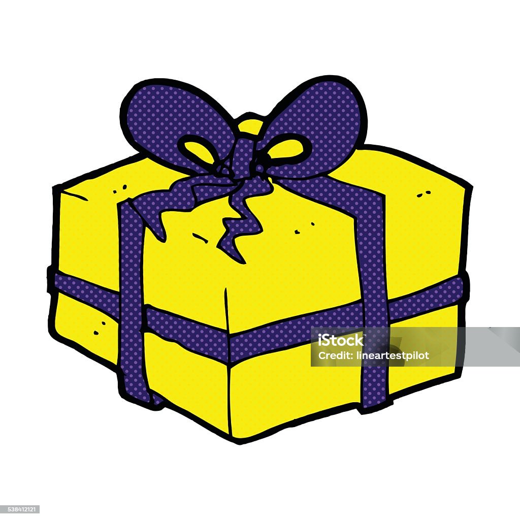 Present Comical Comic Cartoon Christmas Present Stock Illustration - Download Image Now ...