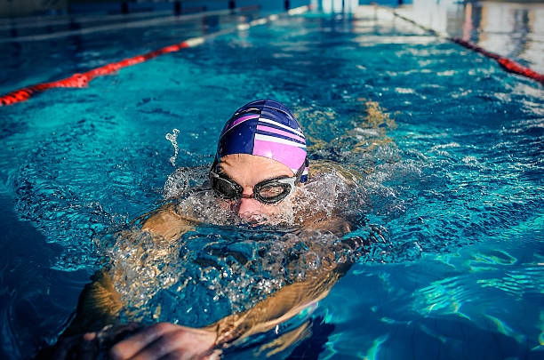 istock Fit swimmer training in the swimming pool 538445819