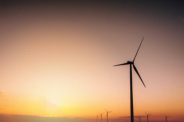 istock The image of windmill, sunset, energy 538446052