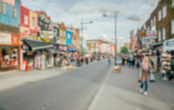 istock Abstract blurry background: Camdem Lock Market 538446174