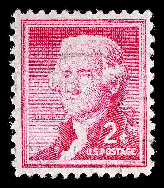 istock United States used postage stamp showing President Thomas Jefferson 538448898