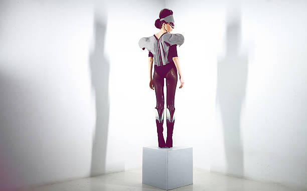 istock Girl in futuristic clothes 538450812
