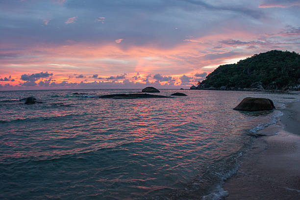 istock Sunsets and sunrises at Cristal Bay, Samui, Thailand 538451023