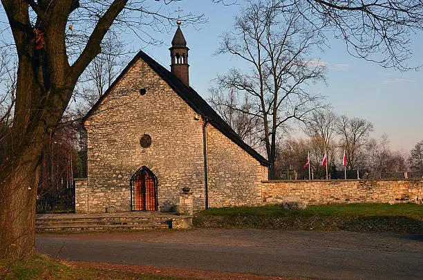 Chapel near the cemetery in Bydlin (Poland)