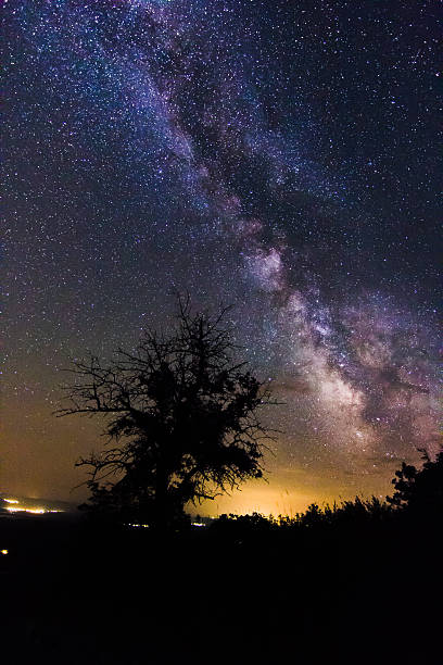 istock Saturated Milky Way Galaxy on clear summer night in Europe 538452325
