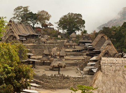 Tradicional aldea Bena en Flores isla de Indonesia photo