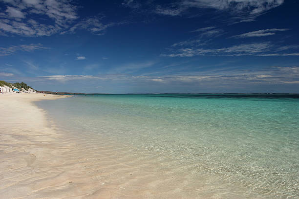 Pristine Exmouth Beach Pristine beach and turquois ocean at Ningaloo reef West Australia near Exmouth exmouth western australia photos stock pictures, royalty-free photos & images
