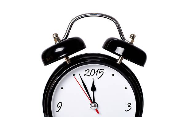 de 2015 - new years eve clock the end new years day - fotografias e filmes do acervo