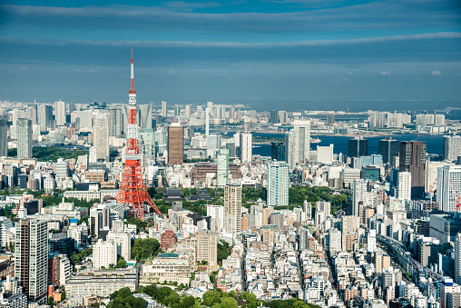 Tokyo skyline with the Tokyo Tower