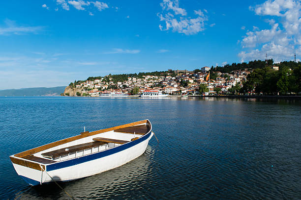 istock Fishing boat in Ohrid lake 538455106
