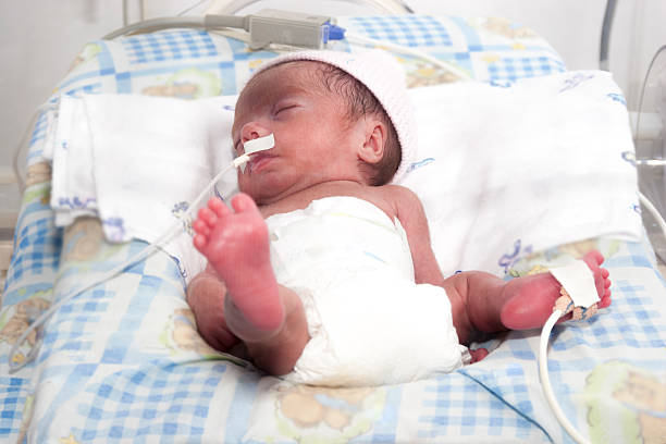 istock Newborn baby inside incubator 538455161