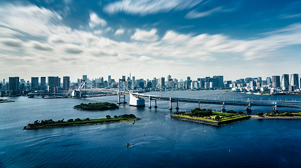 Rainbow bridge in Tokyo - Japan