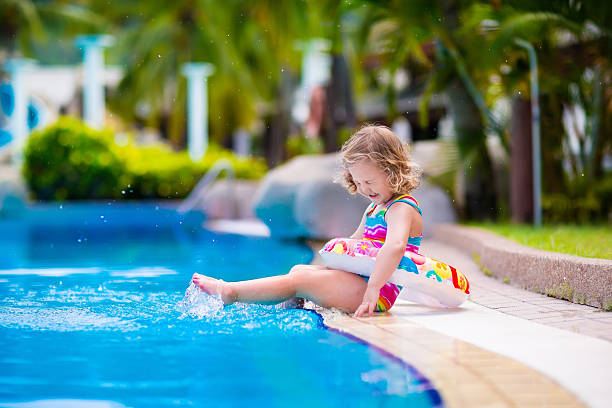 istock Little girl in swimming pool 538459904