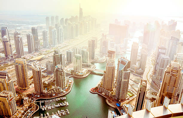 istock Dubai Marina at sunset, United Arab Emirates 538461518