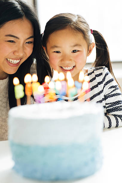 istock Mother and daughter with birthday cake 538462052