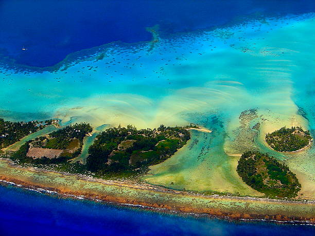 istock Bora Bora motus, yacht, Polynesia paradise beaches from above, Tahiti 538470720